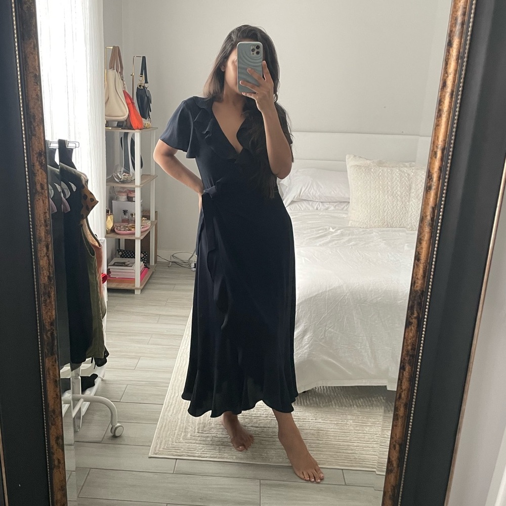 Chelsea 28 Navy Blue Wrap Dress